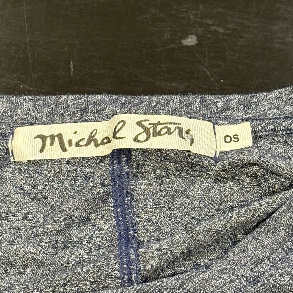 MICHAEL STARS Brooklyn Jersey Blue Casual Womens Crewneck Top One Size / Small - Picture 4 of 8